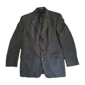 Men’s 48L Wool Blazer Sport Coat Black Union Made Giorgio Bissoni